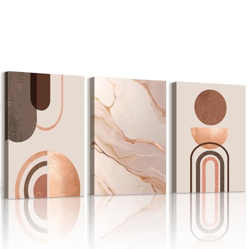 WENGTIAO 3 Stück Minimalistische Abstrakte Leinwand Bilder Kunstdrucke mit Rahmen Braun Rose Gold Boho Nordische Geometrische Wandbilder auf Leinwand Wohnzimmer Schlafzimmer Wanddeko 30x40 cmx3 WENGTIAO 3 Stück Minimalistische Abstrakte Leinwand Bilder Kunstdrucke mit Rahmen Braun Rose Gold Boho Nordische Geometrische Wandbilder auf Leinwand Wohnzimmer Schlafzimmer Wanddeko 30x40 cmx3