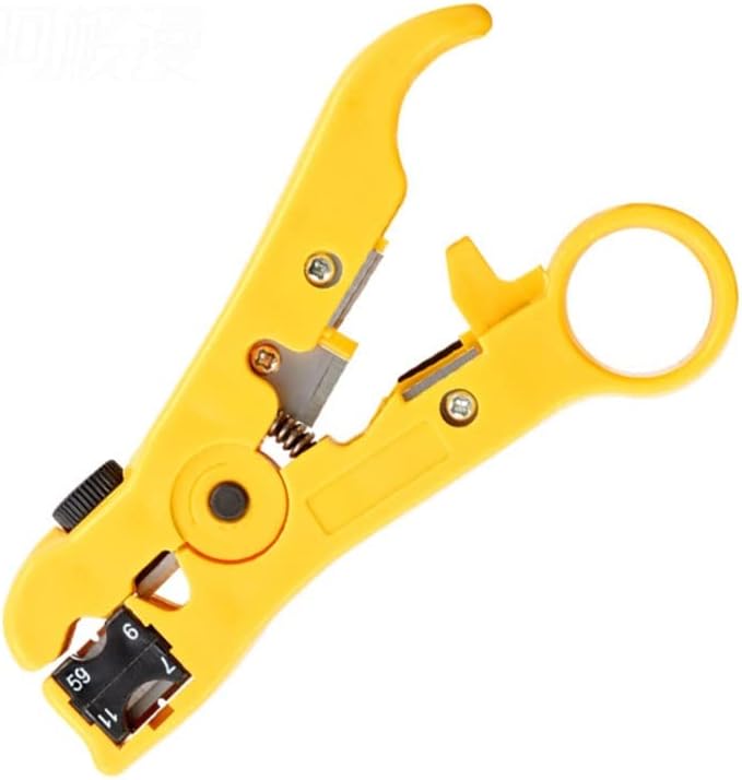 Universal Cutter Stripper Wire Cable for Flat or Round Wire Coax Coaxial Stripping Tool(D)