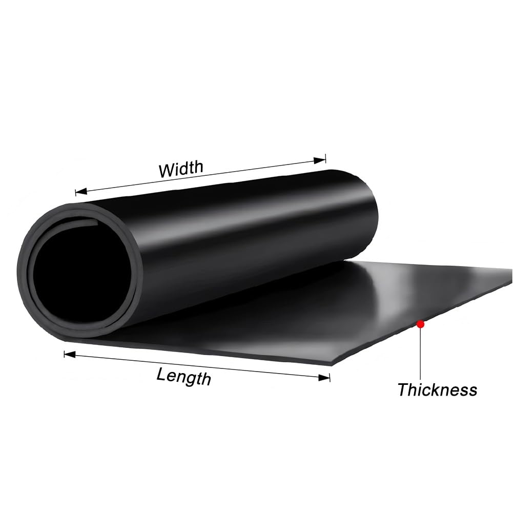 Alfombra Aislante Eléctrica De Caucho, Alfombra Dieléctrica No Conductora De Alta Resistencia para Cuadros Eléctricos, Recortable, Impermeable Y Antideslizante(8mm-1x2m/3.3x6.6ft)