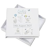 Personalised Baby Boy Elephants Design Photo Album