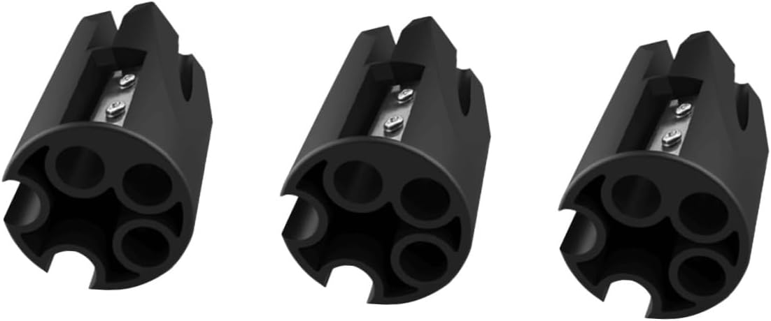 Mipcase 3pcs Useful Eyebrow Pencil Sharpener Tool Slot for Shaping Lightweight Design for and Outdoor Use for Makeup Enthusiasts