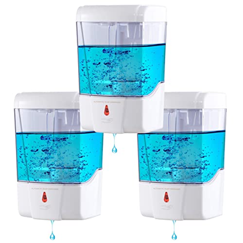 PLUSSEN Automatic Soap Dispenser Wall Mount 3 Pack White 20
