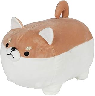 FeiWen Cute Fat Shiba Inu Plush Toy Shiba Inu Dog Plush Pillow Stuffed Animal optimal Christmas Birthday Gift (40cm) (brown)