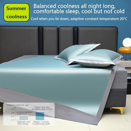 Coprimaterasso rinfrescante in bambù, per letto matrimoniale, in rattan, traspirante, pieghevole, migliora il comfort e la qualità del sonno, ideale per un sonno fresco