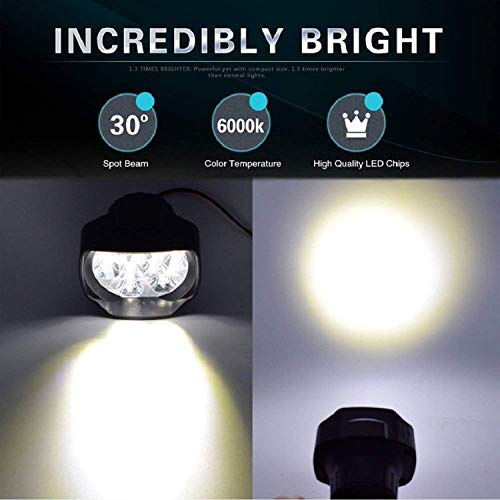 Image of 9 LED Shilon Fog Light with On /Off Switch Compatible with Hero XPulse 200 (Black)