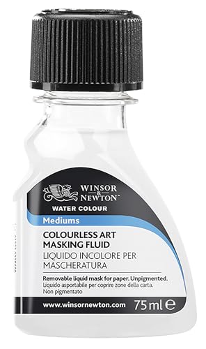 Winsor and Newton 75-Milliliter Watercolor Art Masking Fluid, Colorless - 3222-904