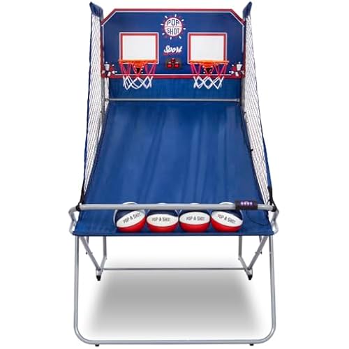 Pop-A-Shot Dual Shot Sport | 2-Hoop Indoor Electronic Arcade Basketball