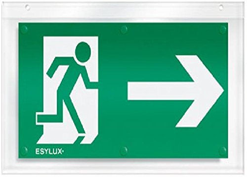Preisvergleich Produktbild ESYLUX Pikto.-Scheibe zweis.re / li EN100 30 444 f.Notleuchten SLC SLC / SLD Piktogramm für Not- / Hinweisleuchte 4015120030444
