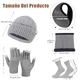 La Mejor Selección de Set de bufanda, gorro y guantes para Hombre favoritos de las personas. 6 Imagen adicional