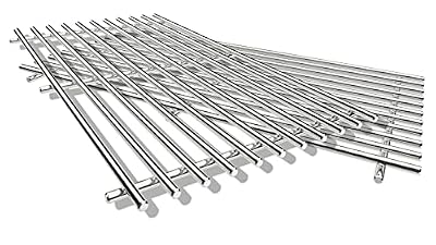 QuliMetal 304 Stainless Steel Cooking Grates for Camp Chef 24" Pellet Grill and Traeger Pro 22 Series Grill, Camp Chef SmokePro DLX 24, Camp Chef PG24MZG SmokePro/SG24/ SE24 /24“ Woodwind Pellet Grill