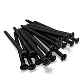 M3.5 x 50mm Black Zinc Electrical Machine Screws – Pack of 20 | Light Switch & Plug Socket Screws for Back Boxes, Slotted Head