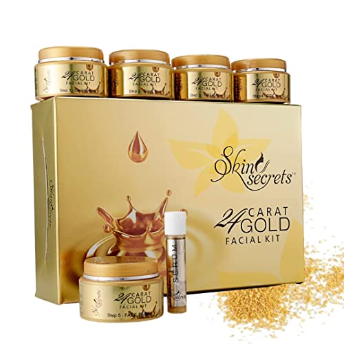 Skin Secrets 24 Carat Gold Facial Kit Glowing Skin (310gm (6 easy steps))