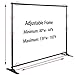 Banner Stand Backdrop - Banner Holder with Adjustable Poster Stand & Retractable Height Up to 5x7 - 8x10 ft Adjustable Telescopic Display Stand for Trade Show, Photo Booth, Wall Exhibitor Background