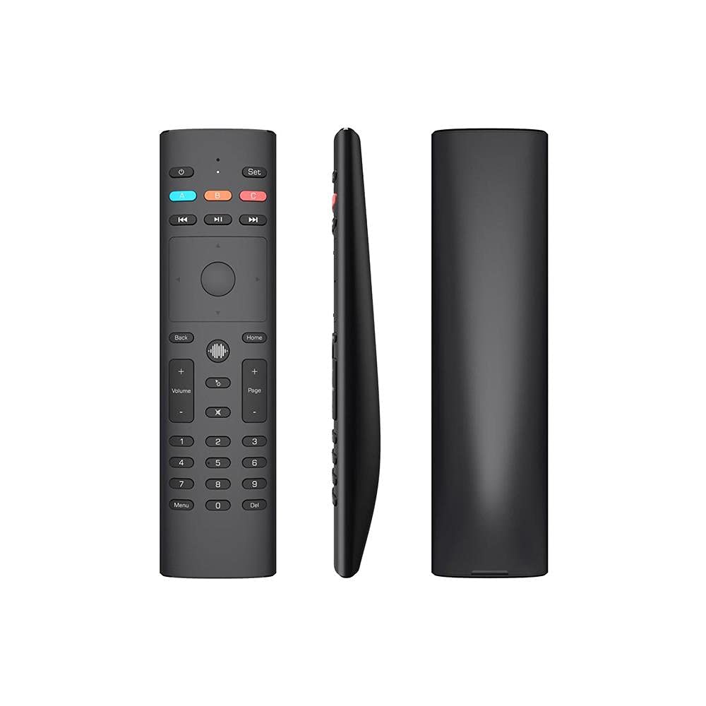 G40 Ricerca vocale 33 Tasti Apprendimento Gyroscope Smart Telecomando G40S Adatto per Android TV Box,Black