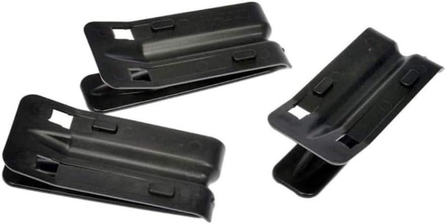 CarLights360 For Chevy Silverado 2500/3500 HD 2007-2014 Anti Rattle Bracket Set | Plastic Material | Black | Replacement For 22771139