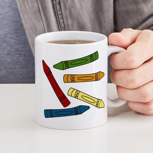 Taza de cerámica 11 oz Colored Crayons miniatura 4