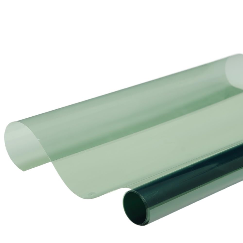 Car Window Tinting Film Car Window Tint Glass Sticker Light Green 95% UV Proof Home Heat Rejection Film(50cmx300cm)