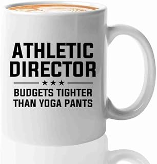 Athletic Director Coffee Mug 11oz White -Budgets tighter than - Sport lovers Athletic Director Healthy Gymnastics Pro Player Exercise Athlete, BHUGSLEADER8526