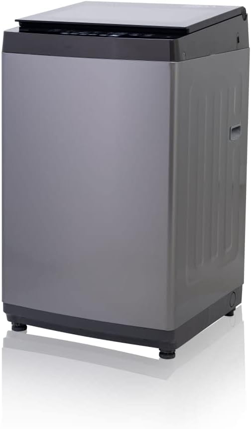 Toshiba AW-J900DUPEG washing machine with dimensions labeled