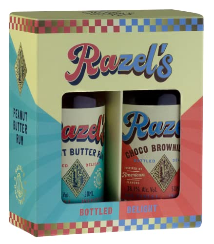 Razel’s Rum Treats Mini Twin Pack: Gereifter Rum trifft auf Erdnussbutter und Brownies! 2 x 50ml – Bild 3