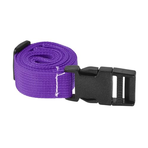 Image of M METERXITY 1 Pack Luggage Straps- Travel Baggage Accessory Adjustable Suitcase Belt with Quick Release Buckle, Apply to Travel (1.5 Meters, Purple)