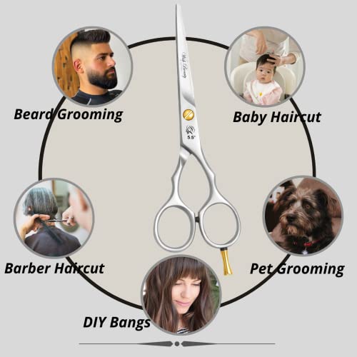 Hairdressing Scissor Hair Scissor for Professional Hairdressers Barbers Stainless Steel Hair Cutting Shears for Salon Men - Image 3