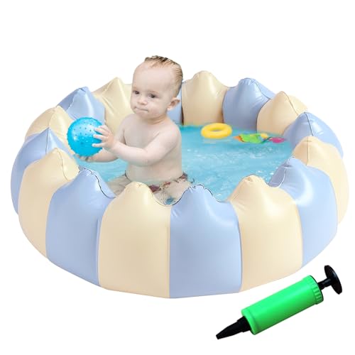 Aufblasbares Schwimmbecken Kinder, 90cm Planschbecken Klein, Kinderpool Babypool, Runde Schwimmbad Faltbar, Aufblasbare Badewanne Dusche, Inflatable Swimming Pool für Balkon (Style03) Aufblasbares Schwimmbecken Kinder, 90cm Planschbecken Klein, Kinderpool Babypool, Runde Schwimmbad Faltbar, Aufblasbare Badewanne Dusche, Inflatable Swimming Pool für Balkon (Style03)