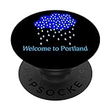 Welcome to Portland (Oregon or Maine) Funny Rain Souvenir PopSockets Swappable PopGrip