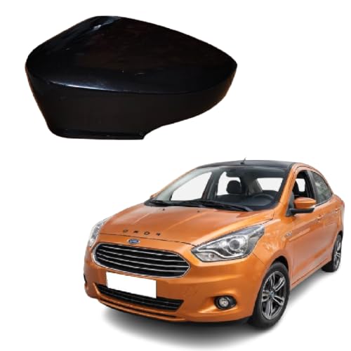 Image of (LEFT PASSENGER SIDE) ORVM Side view Mirror Cover /Cap (INDICATOR CUT TYPE) compatible with F. Figo Aspire 2015-2021 Year Model- (UNPAINTED)