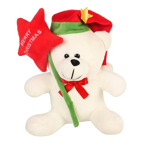 Image of DearJoy Christmas Teddy Bear - White