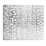 Large compatibilité créative : compatibles avec les motifs de camouflage en aérosol et les pochoirs de camouflage, nos pochoirs pour la gravure prennent en charge divers motifs de camouflage et échelles de maquettes, outils de modélisme, pochoirs pour peinture en aérosol camouflage