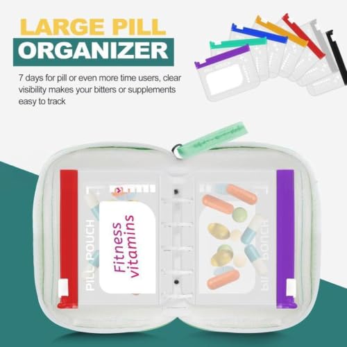 Pilulier étanche nomade et boîte portable de planification pour supplément de tablette - 5