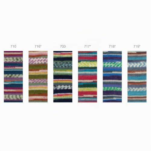 LANA GROSSA Landlust die Sockenwolle | Garn aus Merinowolle in verschiedenen Farben | Handstrickgarn aus 80% Schurwolle (Merino) & 20% Polyamid | 100g Wolle zum Stricken & Häkeln | 420m Garn FB 218 – Bild 5