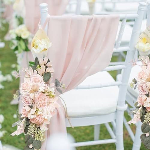 Fleurs d'arche de mariage artificielles anti-flétrissement pour centres de table - 6