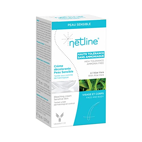 Netline Crème Décolorante Peau Sensible Visage et Corps 30 ml (Lot de 1) Cover