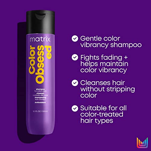 Matrix Color Obsessed Antioxidant Shampoo | Enhances Hair Color & Prevents Fading | For Color Treated Hair | Cruelty Free | Salon Shampoo | Packaging May Vary #TOP3