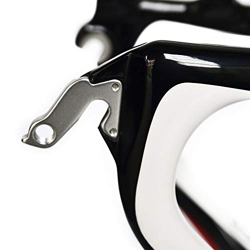 Bero 3K Carbon Fiber Mountain Bike Frame 26" Glossy White Red Unibody External Cable Routing T700 Ultralight Mtb Frame (15 Inch) #TOP7