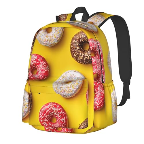 Sac à dos Donut élégant pour l'école et les voyages - Cartable confortable avec poches