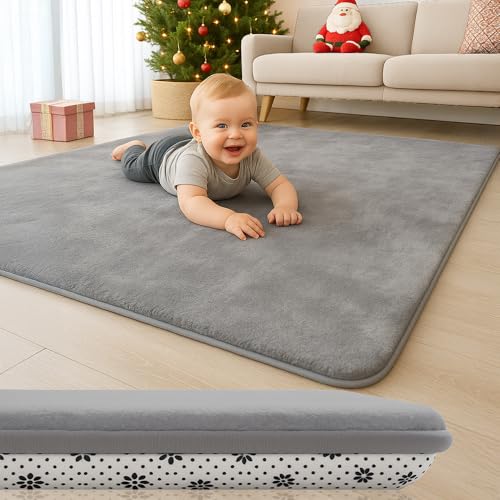 LANSBER 50X 50 Thick Padded Baby Floor Play Mat 1.2