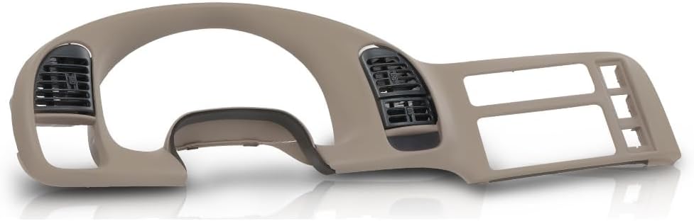PIT66 Dash Radio Cluster Trim Bezel Panel Compatible with Chevy Astro GMC Safari 1995-2005 Beige