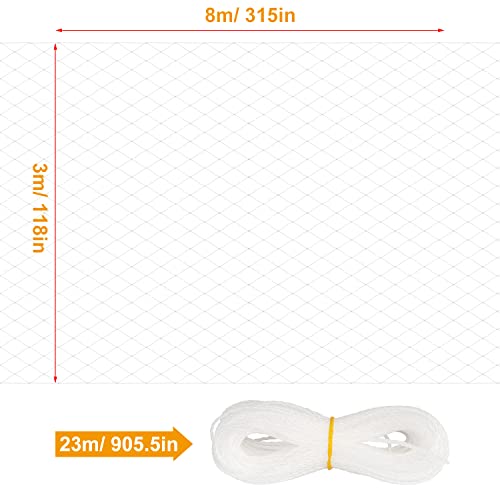 JUMXSRLE Rede Para Varanda, Gatos Com Cerca Antiqueda, Antipássaros Jardim/Varanda, De Nylon Transpa