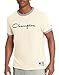 Champion Men's Heritage Ringer Tee, White Alabaster/Imprial Indigo, L