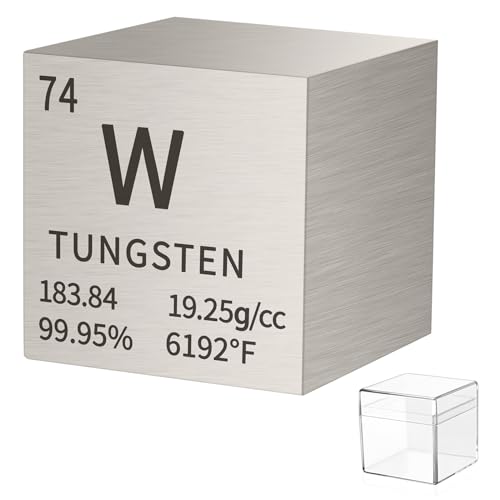 Bflctgcf HZJWHYW Tungsten Cube Metal Density Cubes Pure Metal High Density Element Cube For Element Collections Lab Experiment Material Hobbies Diy Teacher Science Creative Gift cover