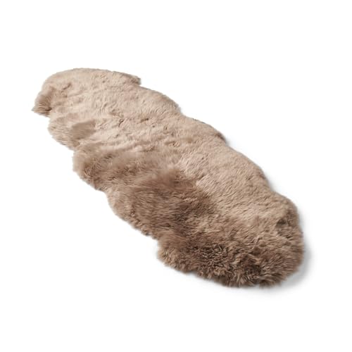 Nordic Sheep Real Sheepskin Rug Long Hair 170x60cm Light Brown