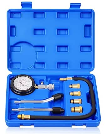 DAYUAN Professional Petrol Engine Compression Tester Kit Set, Blue Case