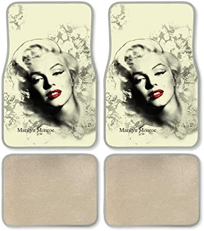 Marilyn Monroe Print Design Carpet Car SUV Truck Floor Mats 4 PCS