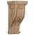 Ekena Millwork COR07X08X17TRRW Traditional Recessed Wood Corbels, 7 1/2"W x 8"D x 17"H, Rubberwood