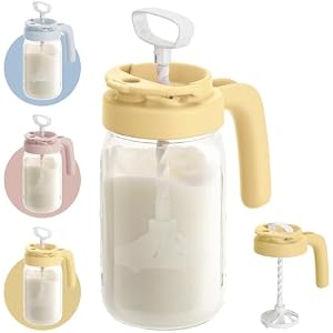 Papablic Breast Milk Pitcher, Formula & Baby Feeding Container, Yellow