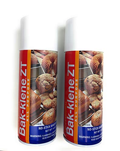 Comparison: Best Non Stick Spray For Baking 4 Bak-Klene ZT All Purpose Release Spray - Baking Spray, Grill Nonstick Spray for Cooking, Pan Oil Spray, High Heat Cooking Spray to Keep Food Prom Sticking to Your Pans, 14oz, pack of 2