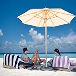 WILFA Extra Large Beach Towel - Oversized Mircofiber 40 x 70 inches, XL Striped Lightweight Pool Towel, Big Cabana Swim Travel Towel for Adults Mens Women,Dark Blue - Image 2